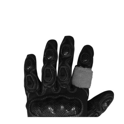 Nettoyant visière BIKE IT (4pcs) FINGERBAND blanc a porter par dessus gants