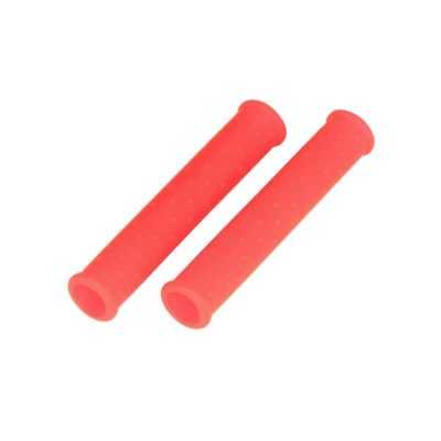 Grip levier de frein BIKE IT (paire) en SILIKON universel rouge(Ø 11/13x76mm)