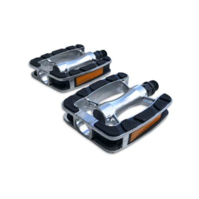 Pedales LYNX (paire) TOURING UNIVERSAL en argenté / noir alu pour vélomoteur