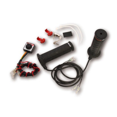 Poignées chauffantes Ø 22mm réglable DAYTONA 2 étapes L: 130mm