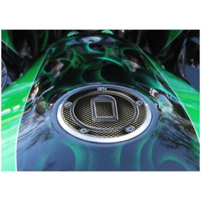 Protège bouchonPRINT en carbon-look pour Kawasaki