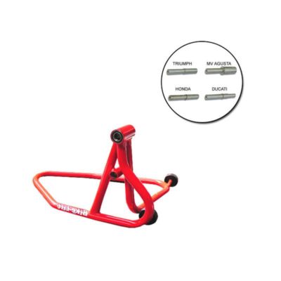 Béquille monobras (RS-16/R) BIKE-LIFT droite sans boulon en rouge