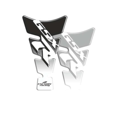 Protège réservoir PRINT SPIRIT GSX-R argenté (128 x 213mm)