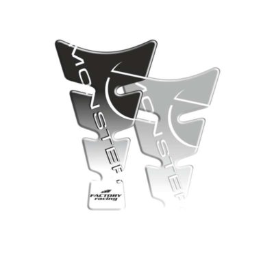 Protège réservoir PRINT SPIRIT MONSTER argenté (128 x 213mm)