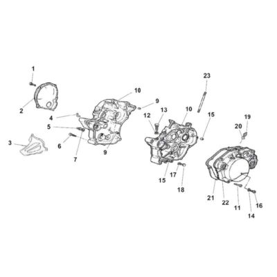 Joint rond Minarelli original (Ø 8 x 14mm) pompe à eau/block moteur AM