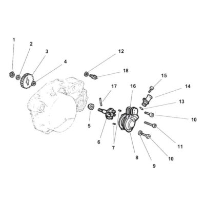 Support cables Minarelli original pompe à eau AM6