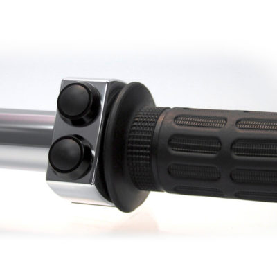 Garniture motogadget m-switch (3 touches) alu-poli touches noir guidon Ø25mm