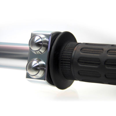 Garniture motogadget m-switch (2 touches) alu-poli touches Inox guidon Ø22mm