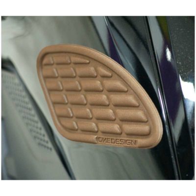 Side-Pad PRINT (paire) GOLD ANNIVERSARY SOFT TOUCH-style cuir brun 170x93,5mm