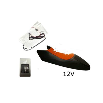 Chaufage siège MOOBILO universel carbon 5 positions 46x23cm 12V - 35W