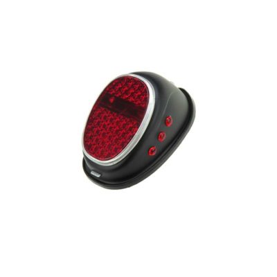 Feu arrière HELLA OLDTIMER CLASSIC LUXE - vélomoteur (104x58mm) noir