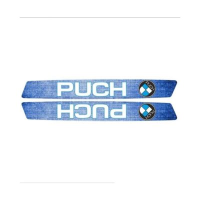 Autocollants PUCH BLUE DENIM réservoir essence (gauche et droite) cadre Maxi