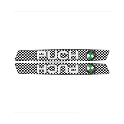 Autocollants PUCH FINISH FLAG réservoir essence (gauche et droite) cadre Maxi