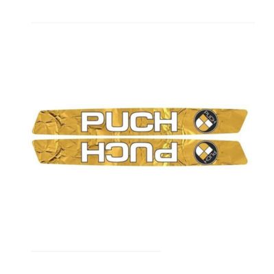 Autocollants PUCH GOLDRUSH réservoir essence (gauche et droite) cadre Maxi