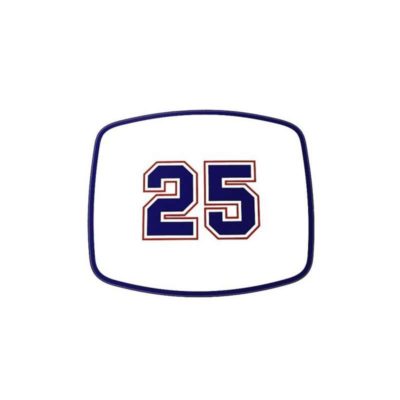 Autocollant NN PRODUCTS NUMBER PLATE 25 (16.5 x 14.5cm)