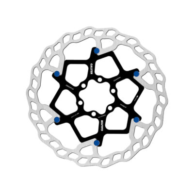 Disque de frein vélo Galfer Bike wave, flottant 180mm pins bleu