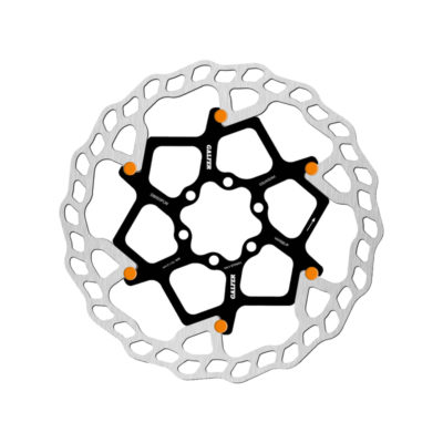 Disque de frein vélo Galfer Bike wave, flottant 180mm pins orange