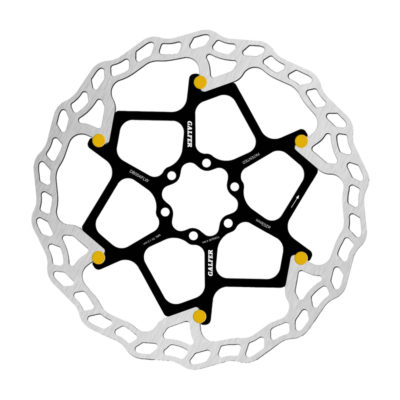Disque de frein vélo Galfer Bike wave, flottant 203mm pins or