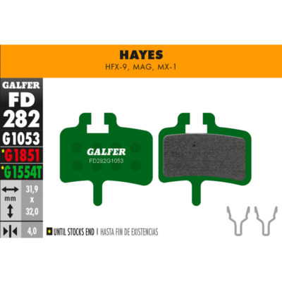 Plaquettes de frein vélo Galfer Bike pro (HAYES, PROMAX)