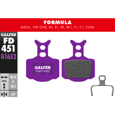 Plaquettes de frein vélo Galfer Bike E-Bike (FORMULA)