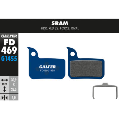 Plaquettes de frein vélo Galfer Bike road (SRAM)