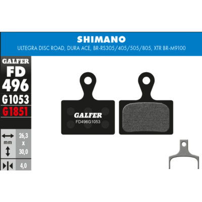 Plaquettes de frein vélo Galfer Bike Performance (SHIMANO)