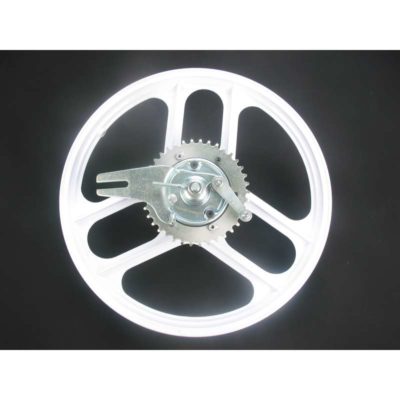 Roue arrière blanche (fente) Cilo Cross Automat (16 pouces 42 dents)