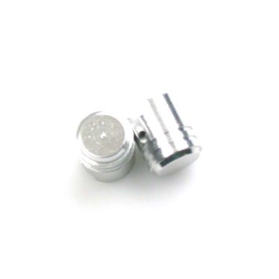 Bouchon valve TUN (paire) piston-style en chromé avec SMILE