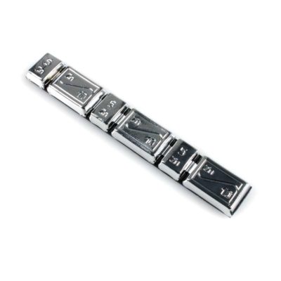 Plomb à coller NN PRODUCTS chromé 3 x 10gr. et 3 x 5gr. (total 45gr.)