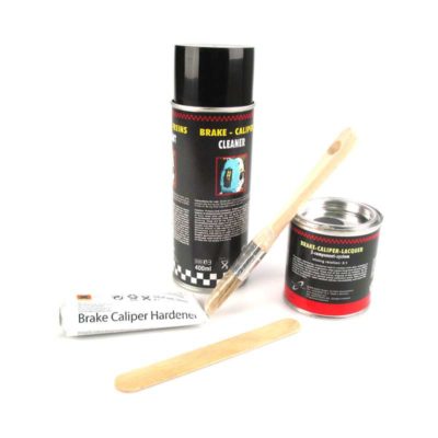 Laque pince de frein DUPLI COLOR noir + nettoyant pince, laque, durcisseur