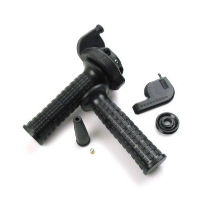 Poignée de gaz Domino (complet) avec poignée gommé pour art. 017006