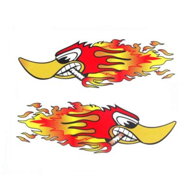 Sticker 4R FLAMING DUCK (14 x 16cm)