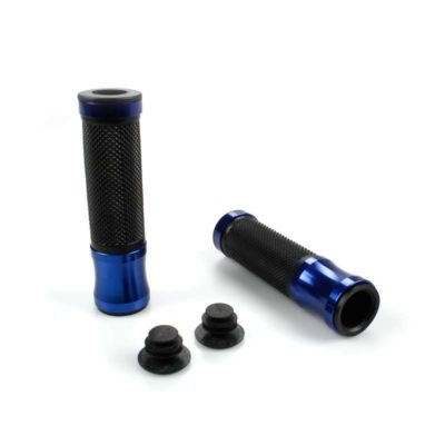 Poignée PROPALM paire STREET - CNC Ø 22 x 130mm alu bleu/noir fermé