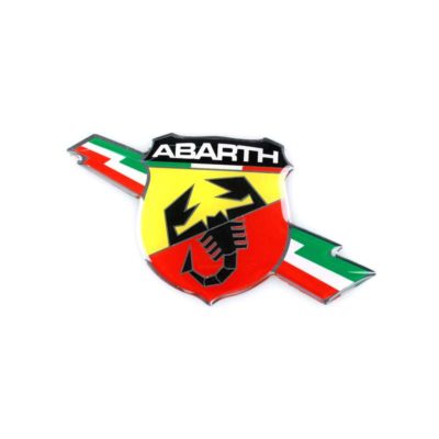 Sticker ABARTH 3D SCUDETTO FOLGORE (hauteur 50mm)