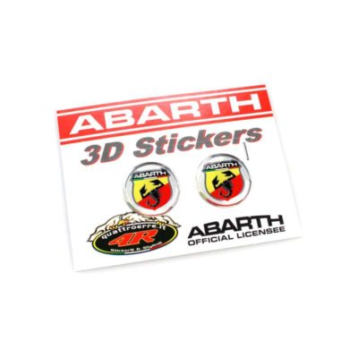Sticker-Set ABARTH (2 pièce) 3D STEMMA (Ø 21mm)