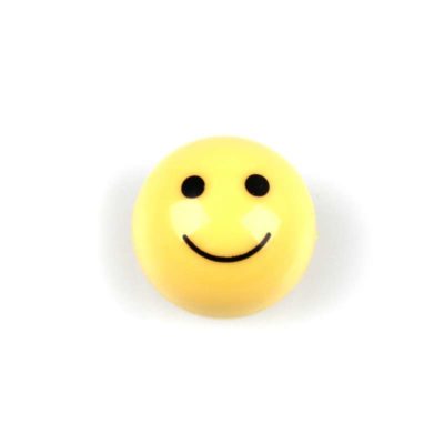 Bouchon valve MOPED KINGS (paire) SMILEY en jaune