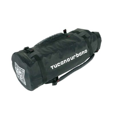 Rouleau bagage TUCANO GRANDE noir imperméable avec poigné (80l)