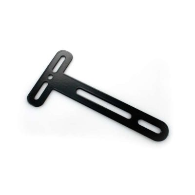 Support T universel catadiopres Inox en noir 140x60x1.5mm