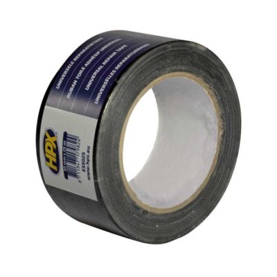 Ruban adhésif HPX universel REPAIR TAPE, noir, 50mm x 25m (Racetape)