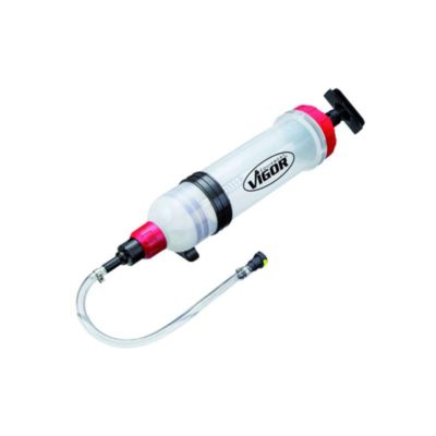 Pompe d'aspiration VIGOR  1.5l, tuyau 45cm avec set adaptateur