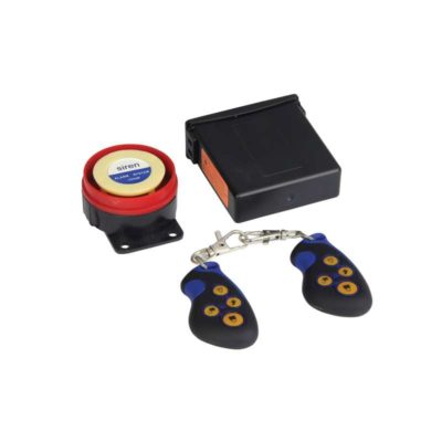 Alarme BIKETEK universel - 12V avec 2 télécommandes receveur et klaxon