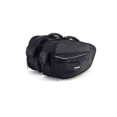 Sacoches BIKETEK (paire) URBANO noir réglable 45x30x16-26cm capa 48-76lt tot.