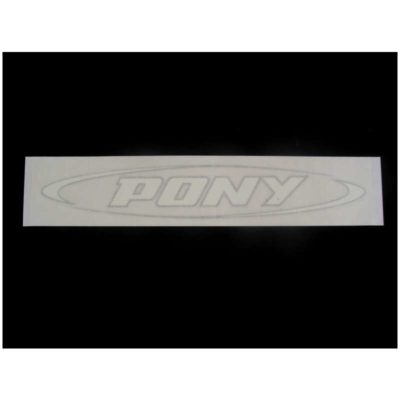 Sticker SACHS en blanc pour Pony