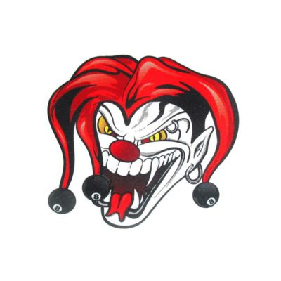 Sticker 4R Wicked Jester (10 x 12cm)