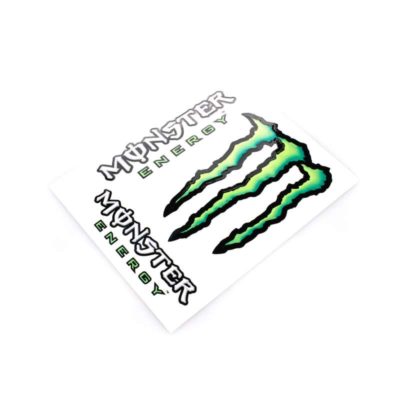 Sticker-Set 4R MONSTER ENERGY (9 x 12cm) en blanc