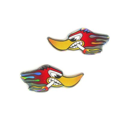 Sticker 4R 3D (2 pièce) Smoking Duck (93 x 25mm)