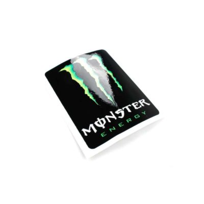 Sticker 4R MONSTER ENERGY (10 x 12cm) en noir