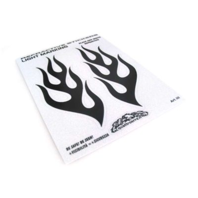 Sticker-Set 4R FLAME réflecteur (13 x 9.5cm)