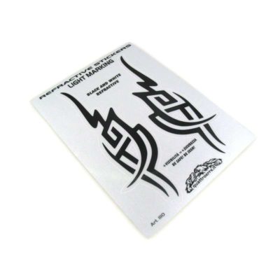 Sticker-Set 4R TRIBAL réflecteur (13 x 9.5cm)