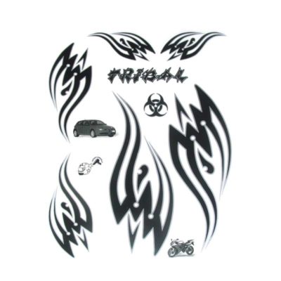 Sticker-Set 4R TRIBAL II (20 x 24cm) en noir